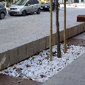 massiver Bodenbelag frostfest u. Straßenbegrenzung in Blöcken aus Piasentina